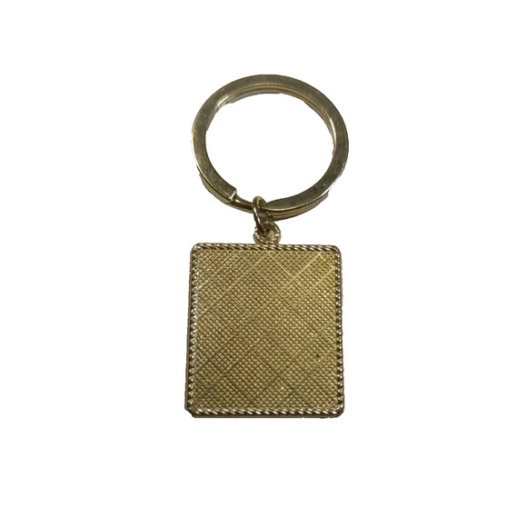 St. Jude Pray For Us Small Keychain Religious Gold Tone Yellow Catholic - Picture 3 of 5